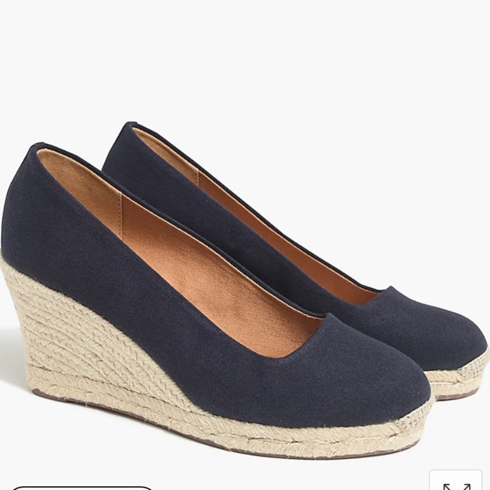 J. Crew Navy Espadrille 7.5
